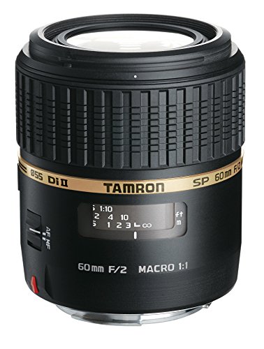 Tamron G005E SP AF 60 mm F/2 Di II LD (IF) MACRO 1:1 - Objetivo para Canon (distancia focal fija 60mm, apertura f/2-2, macro, diámetro: 55mm) negro