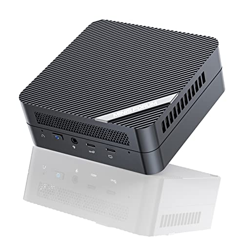 MINIS FORUM UM450 Mini PC Windows 11 Pro AMD Ryzen 5 4500U 6C/6T hasta 4.0 GHz 16 GB RAM 512 GB PCIe SSD Dual WIFI6 BT 5.2 Ordenador de Sobremesa 4K USB-C y Dual HDMI 2500Mbps 5X Puertos USB