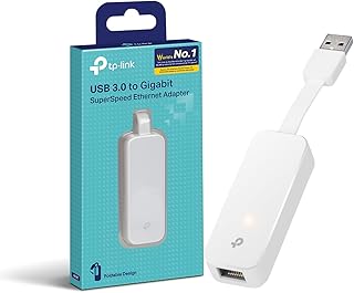 TP-Link UE300 - Adaptador USB a Ethernet, 1000 Mbps, Gigabit, USB 3.0, Nano | USB a Gigabit Ethernet. Plug & Play. Conexión por Cable Estable. Compacto y Portátil. Compatible con PC y Portátil.