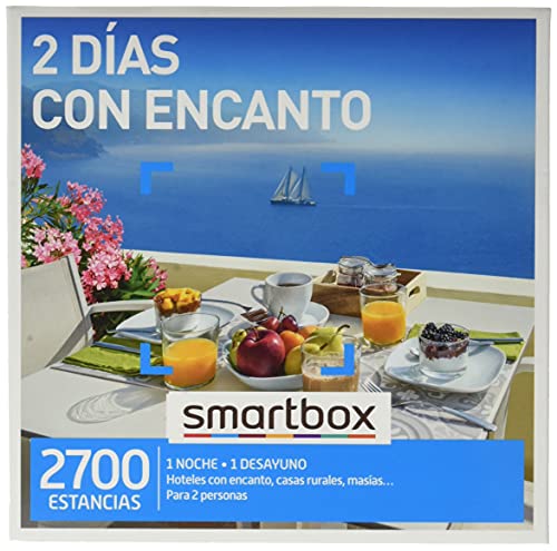 Smartbox - Caja regalo 2 días con encanto - Idea de regalo - 1 noche con desayuno para 2 personas