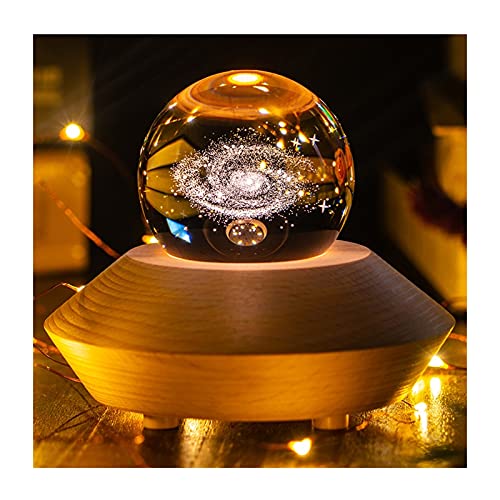 huihuishop Caja Musical-Regalos Starry Sky Crystal Ball Caja de música Rotating Music Box Sky City Christmas Cumpleaños Regalo Femenino Transparente Ball Sueño para cumpleaños/Navidad/San Valentín