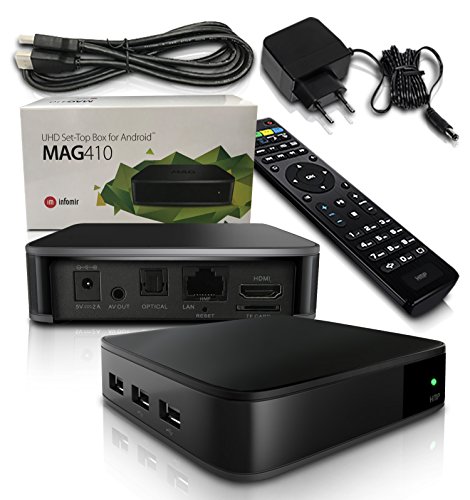 MAG 410 Original Infomir & HMP Android IPTV Set Top Box Internet TV
