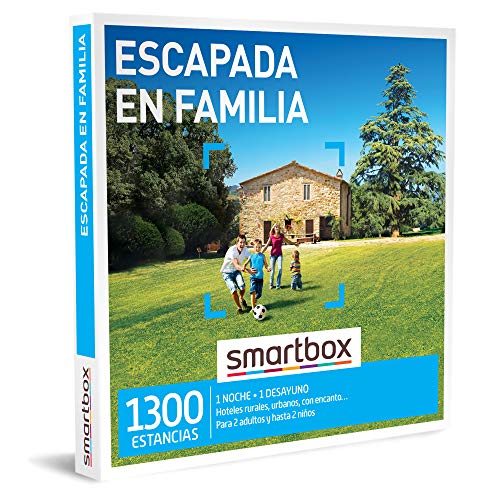 Smartbox - Caja regalo Escapada en familia - Idea de regalo familia - 1 noche con desayuno para 2 adultos y hasta 2 niños
