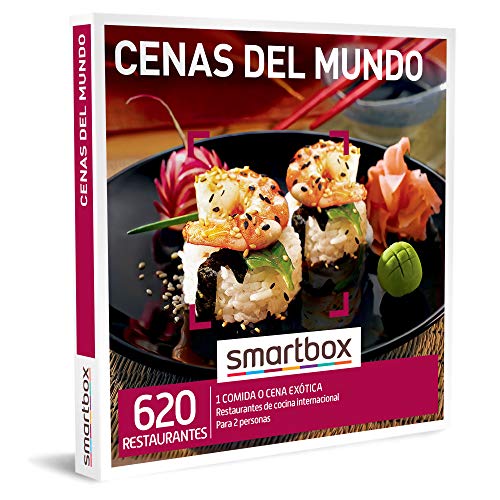 Smartbox - Caja regalo Cenas del mundo - Idea de regalo para amigas - 1 comida o cena para 2 personas