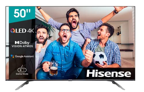 Hisense 50E76GQ QLED 2021 Gaming Series, 50 pulgadas 4K UHD Dolby Vision HDR Smart TV con Youtube, Netflix, Freeview Play y Alexa Built-in, HDMI 2.1, Bluetooth, certificación TÜV