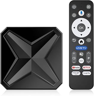 Android 14.0 TV Box, Caja Android TV 8k Ultra HD 2GB RAM 16GB ROM | RK3518 Quad Core Cores-A53 Mali 450 MP2 GPU, Smart TV Box 2.4/5.8Ghz WiFi 6 BT 5.4