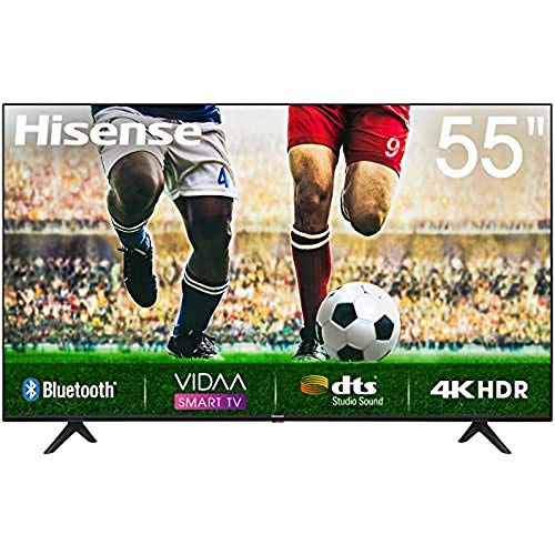 Hisense Uhd TV 2020 55A7100F - Smart TV Resolución 4K, Precision Colour, Escalado Uhd con Ia, Ultra Dimming, Audio Dts Studio Sound, Vidaa U 4.0, Compatible Alexa
