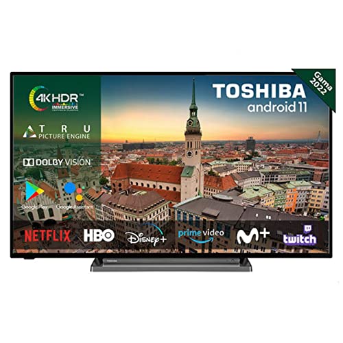 Toshiba Televisor Smart TV 55UA3D63DG 55'' 4K UHD Android TV WiFi Bluetooth G Negro