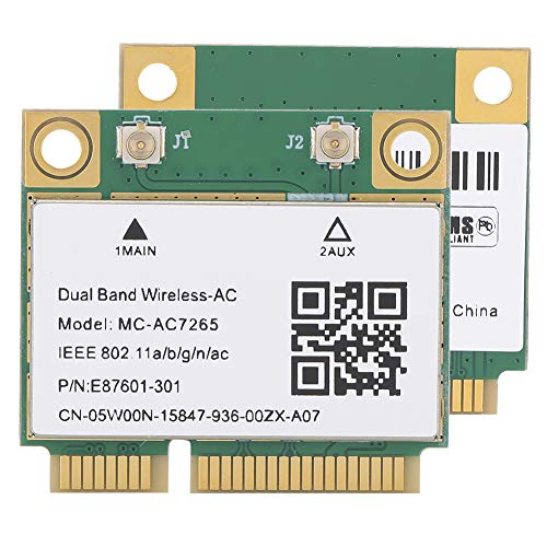 Tarjeta de Red PCIe, Tarjeta WiFi de Banda de frecuencia Dual de 2.4G (5G), Adaptador de Red inalámbrico Universal Bluetooth 4.2, para Ranuras para Tarjetas Mini PCIE de Media Altura, computadora
