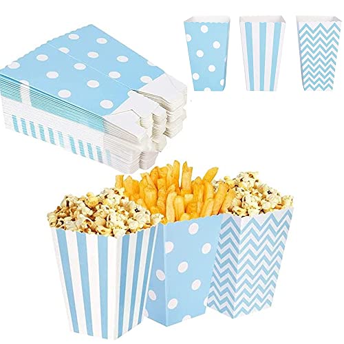 60 Pcs Caja de Palomitas de Maíz, Caja de Pop Corn, Caja de Palomitas de Maíz Mini, Bolsas de Palomitas de Maíz, Caja de Cartón para Palomitas de Maíz, Adecuado para Fiestas y ver Películas