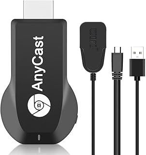 COMBLU Adaptador de pantalla inalámbrico, 4K 1080P HD-MI WiFi, receptor de espejo de pantalla móvil para i-phone, Mac, i-OS, Android a TV, proyector, compatible con Miracast Airplay DLNA