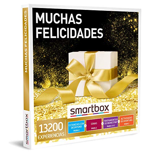 Smartbox - Caja regalo Muchas felicidades - Idea de regalo - 1 experiencia de estancia, gastro, bienestar o aventura para 1 o 2