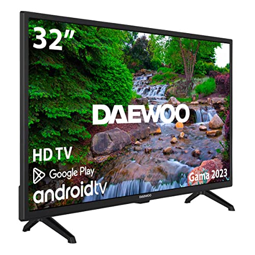 DAEWOO Televisor Smart TV 32DM53HA1 32'' HD Android 11 WiFi Bluetooth E Negro