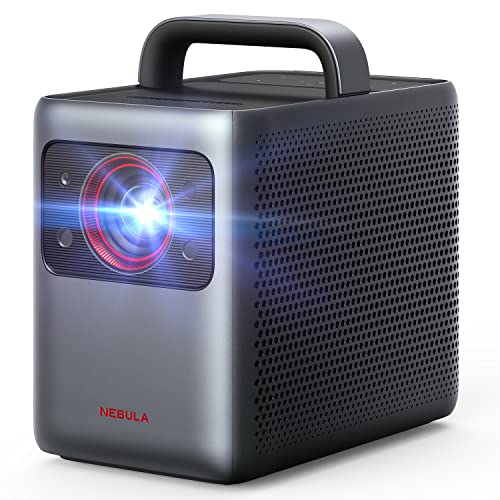 Nebula Cosmos Laser, Proyector Inteligente láser, 2400 lúmenes ISO, corrección Trapezoidal automática sin cuadrícula, Dolby Audio, películas con Android TV 10.0, proyector 1080p Ideal para Fiestas