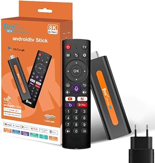 Android TV Stick 4K 2G+16GB Quad-Core 64bit WiFi6 Dual 2.4G/5G WiFi HDR10+ HD Smart TV Stick Box (H6 2+16APP)
