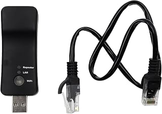 Compatibilidad Universal Adaptador De Red USB Inalámbrico WiFi para Smart TV Amplificador De Señal Ap Multifuncional Alimentado por USB Extensor De Punto De Acceso WiFi De Alta Potencia