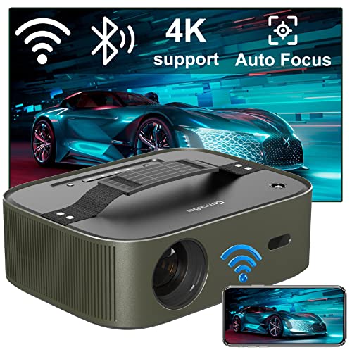 Proyector 4K Soporte, GammaBai Vast Proyector 5G/2.4G WiFi Bluetooth, Auto Focus/Keystone, 400 ANSI, 1080P Nativo Full HD, Proyector Cine en Casa Compatible con iOS/Android/TV Stick/PS5