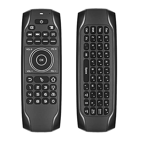 Teclado de control remoto Air Mouse compatible con Bluetooth de 3,7 a 4,2 V, teclado de control remoto inalámbrico, carga micro USB, 200 mAh para Android TV Box