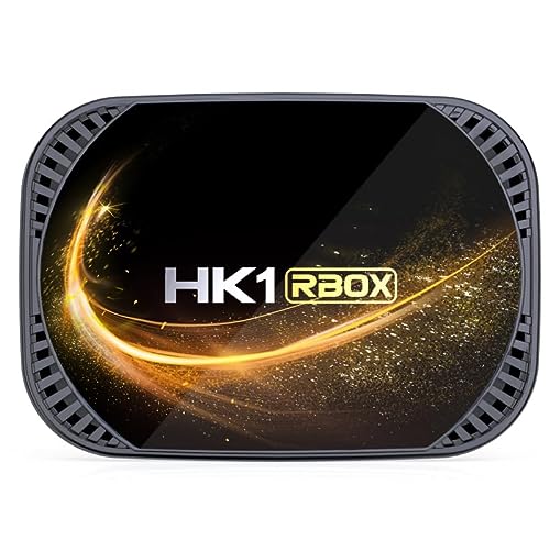 CHROX Android 11.0 TV Box, HK1 RBOX X4S 4GB RAM 128GB ROM S905X4 Quadcore 2.4Ghz / 5Ghz Dual WiFi 8K / 4K 3D HDR10 + Bluetooth 4.0 TV Box Decodificador,4gb+128gb