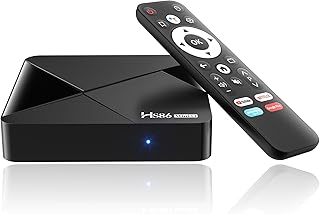 Android 14.0 TV Box, 2026 Última Caja Android Box 8K con RAM 2G ROM 16G Rockchip RK3518 WiFi 6 BT5 3D HD 2K 4K @ 60FPS Smart TV Box Internet con Control Remoto Bluetooth HS86 MINI14