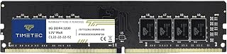 Timetec 8GB DDR4 3200 MHz (PC4-3200AA) PC4-25600 UDIMM – Sin ECC, sin búfer, 288 Pines, 1,2V CL22, Memoria RAM para Ordenadores de sobremesa.