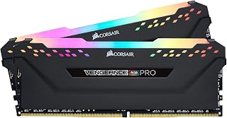 Corsair Módulo de Memoria de Alto Rendimiento 16GB, DDR4 hasta 3200MHz XMP 2.0 CL16, Iluminación LED RGB, Negro, 2 x 8GB