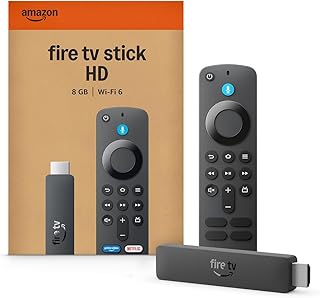 Amazon Fire TV Stick HD (última generación), con TV en directo gratuita, mando por voz Alexa, alimentación directa desde tu TV y configuración fácil, encuentra series más rápido con Alexa+