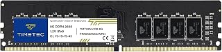 Timetec 8GB DDR4 2666 MHz (PC4-2666V) PC4-21300 UDIMM – Sin ECC, sin búfer, 288 Pines, 1,2V CL19, Memoria RAM para Ordenadores de sobremesa.