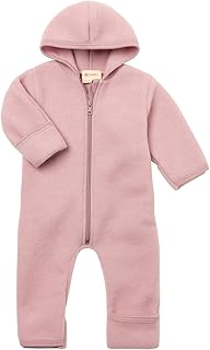 Engel Mono con capucha para bebé de lana virgen merino orgánica | Mono con capucha para bebé | 100% lana virgen merino orgánica (kbT) | transpirable y regulador de la temperatura