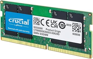 Crucial RAM DDR4 8GB 3200MHz SODIMM CL22, Memoria para Ordenador Portátil/Laptop, Mini PC (o 2933MHz / 2666MHz) - CT8G4SFRA32A