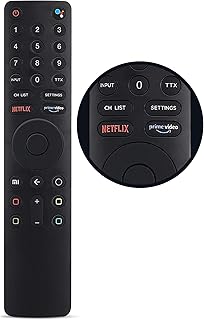 Leyf Mando a Distancia de Repuesto para Xiaomi Mi Stick - Compatible con Xiaomi MI TV 4S 4A, XMRM- 010 L55MS-5A/L65M5-5ASP L32M5-5ASP L43M5-5ASP L55M5-5ASP L65M5-5ASP L65M5-5SIN, Bluetooth y Control
