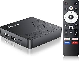 Android TV Box 14.0 (2nd Gen), Android Box 2GB RAM 16GB Soporte 2.4/5.0GHz WiFi6 Bluetooth 5.0 HDR10 HD 8K 10/100M Ethernet HDMI 2.0 Smart TV Box