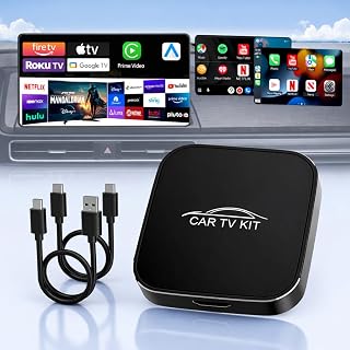 3 en 1 Car TV Mate Pro –Adaptador inalámbrico CarPlay y Android Auto y multimedia HDMI para TV Stick, consolas de juegos y duplicación de pantalla, Adaptador HDMI Car T V,para con vehículos desde 2016
