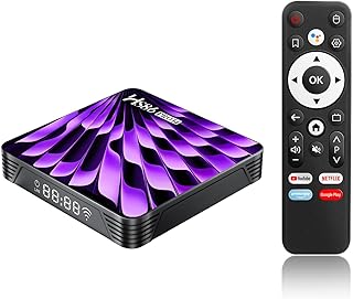 8K Android 14.0 TV Box 2026, HS86 PRO14 Android Box 2GB RAM 16GB ROM, Internet TV Box RK3518 Chipset 2.4GHz 5.0GHz Dual WiFi6 BT5 USB3.0 Ethernet LAN 3D HD HDR10+ Smart TV Box Bluetooth Control Remoto