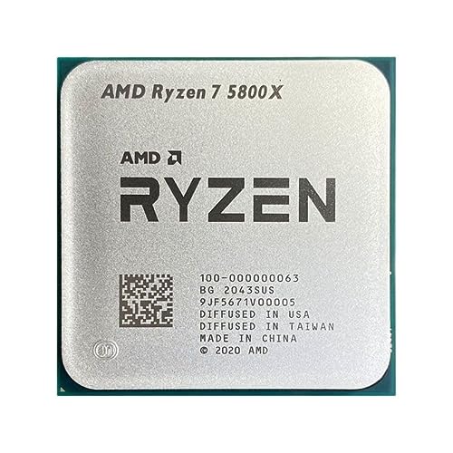 AMD Ryzen 7 5800X CPU 8-Core 16-Thread Desktop Processor 3.8 GHz 32M 105W Socket AM4