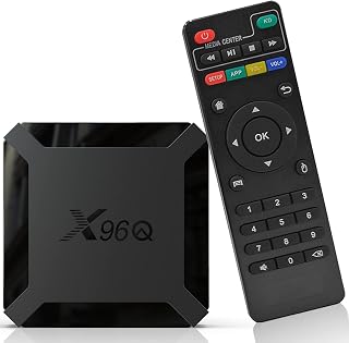 Box Android TV 4K X96Q Android TV Box 2GO RAM 16GO ROM Box Android 10,0 WiFi 2,4G H313 CPU Quad Core X96Q Mini Reproductor Multimedia x96q Android TV Box