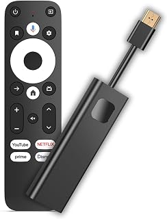 GD1 4K Streaming Stick - Dongle Smart TV Android TV 14 Reproductor Multimedia, Soporta Netflix y Prime en 4K, HDR10+, AV1, WiFi, Control por Voz