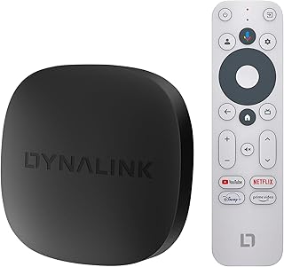 Google TV Box 4K Smart Android Box Compatible con Google TV y Netflix 4K | Streaming Media Player Soporta Dolby Audio, HDR10+, Asistente de Voz, Chromecast, Dualband-WiFi BT5.0, 2GB+16GB