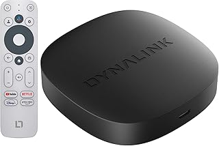 Google TV Box - 4K HDR10+ UHD Smart TV Box, Dolby Audio, Doble Certificado para Google y Netflix, 2GB + 16GB, duplicación de Pantalla, Asistente de Google WiFi 2.4G+5G, BT5.0