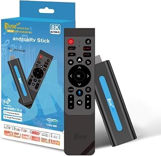 Android TV Stick 4K Ultra HD para TV, Convierte tu Televisor en Smart TV, HDMI, WiFi Dual Band, Bluetooth 5.0, Streaming Multimedia y Aplicaciones Android