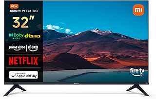 XIAOMI TV F 32 Pulgadas (81 cm), HD Smart TV, Fire OS7, L32MB-FAEU | Alexa Voice Control, Dolby Audio, DTS Virtual:X, DTS-HD, Compatible with Apple AirPlay
