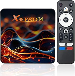 Android 14.0 TV Box, Box TV 2GB RAM 16GB ROM RK3518 Quad-Core Cortex-A53 | Android Box Support 2.4/5.0GHz 4K, 100M Ethernet HD, USB 3.0/2.0