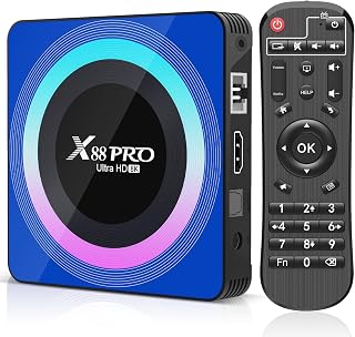 Android 13.0 TV Box, Box TV 4GB RAM 64GB ROM RK3528 | Quad-Core 64bit Cortex-A53 Support 2.4/5.0GHz WiFi6 BT5.0 HD 8K 10/100M Ethernet HD 2.0 Android TV Box