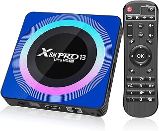 Android TV Box 13.0, X88PRO Android Box 2GB 16GB Quad Core 64bit,Soporte BT5.0 2.4G /5G Dual-Band WIFI6 4/6/8K Android TV Box 2024