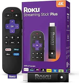 Roku® Streaming Stick™ Plus 2025 - Dispositivo de transmisión Roku 4K y HDR para TV con Control Remoto por Voz - TV Gratis y en Vivo