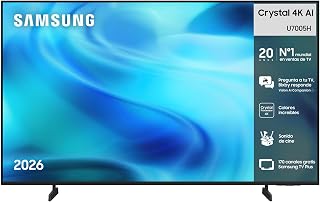Samsung TV 50 Pulgadas Crystal UHD U7005H 4K Smart TV con Vision AI Companion, Crystal Processor 4K, Dynamic Sound Pack TV Plus, Cine y Series