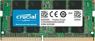 Crucial RAM DDR4 16GB 3200MHz SODIMM CL22, Memoria para Ordenador Portátil/Laptop, Mini PC (o 2933MHz / 2666MHz) - CT16G4SFRA32A