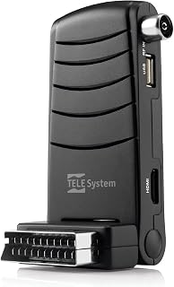 Telesystem TS6005 - Decodificador Digital terrestre DVB-T/T2 HD, Color Negro