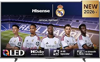 Hisense 43E7S - Hi-QLED Smart TV 43 Pulgadas, Hi-QLED Color, Dolby Vision.Atmos, Escalador IA 4K, Smooth Motion IA, Modo Juego Plus, Dolby Vision IQ, HDR10+Adaptive