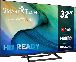 Smart Tech TV LED HD 32' (80 cm) Smart TV Web OS-32HW01V3- Molotov, Netflix, Prime Video, 3xHDMI - 2xUSB - Dolby Audio